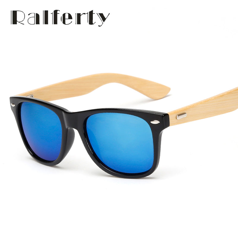 Ralferty Retro Wood Sunglasses